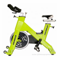Gym green color indoor spinning bike exercise machine